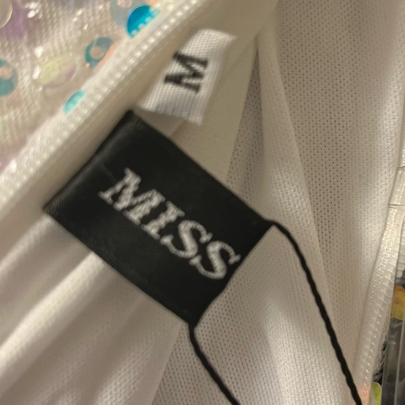 PROM "SEQUIN GOWN" Miss Ord white sequin dress - Picture 5 of 7